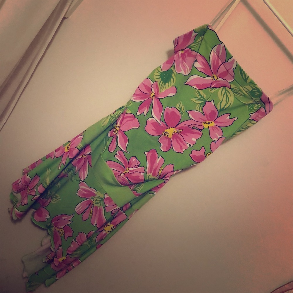 Asymmetrical Floral Dress